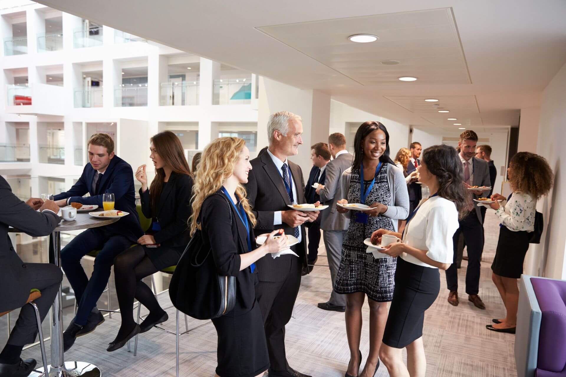 MBA's Networking at a function