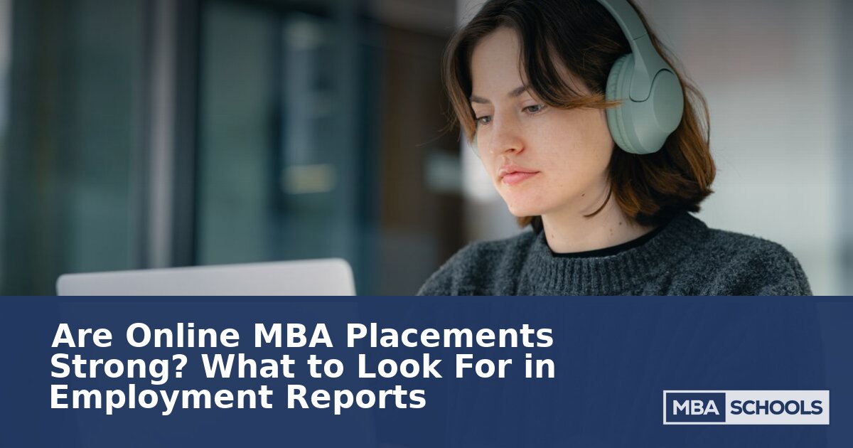 How to Read Online MBA Employment Reports