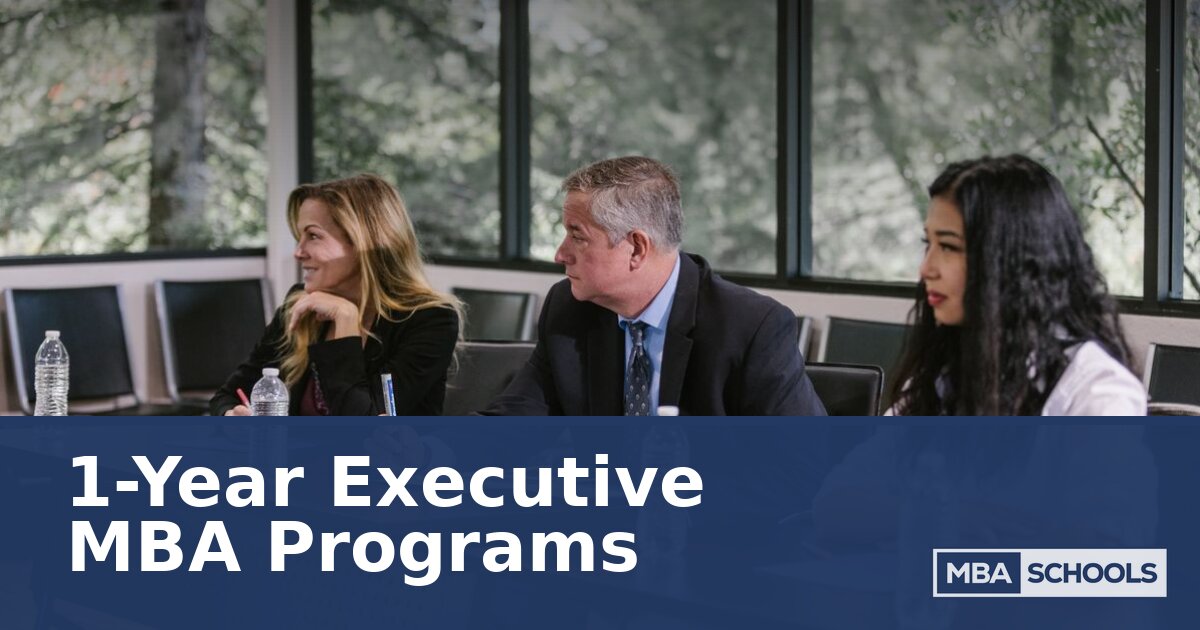 Best 1-Year Executive MBA Programs [2026 Rankings]