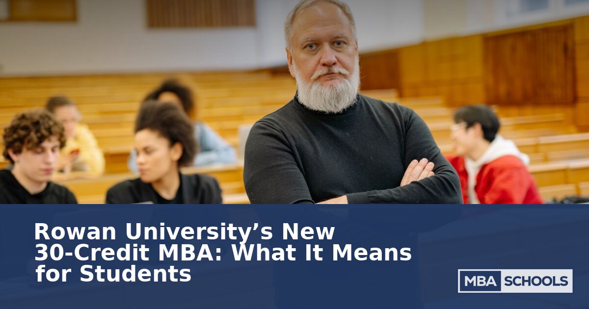 Rowan University 30-Credit MBA: What Students Should Know