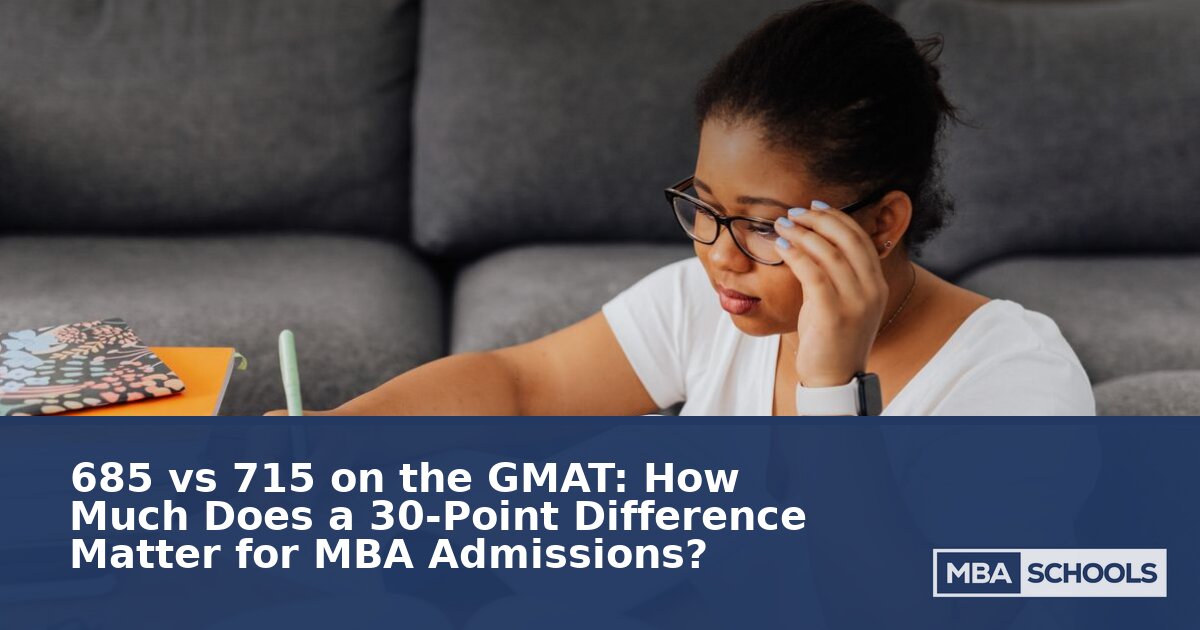 685 vs 715 GMAT: What a 30-Point Gap Means for MBA Admissions